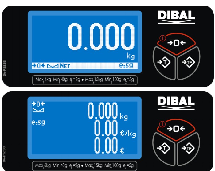 Dibal DPOS-400 висококонтрастний  РК з підсвічуванням і цифрами висотою 25 мм