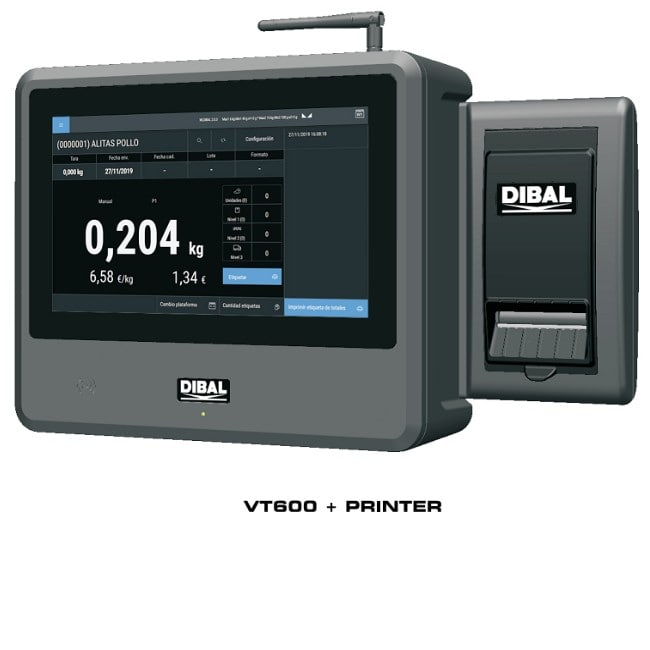 DIBAL VT-600 c принтером